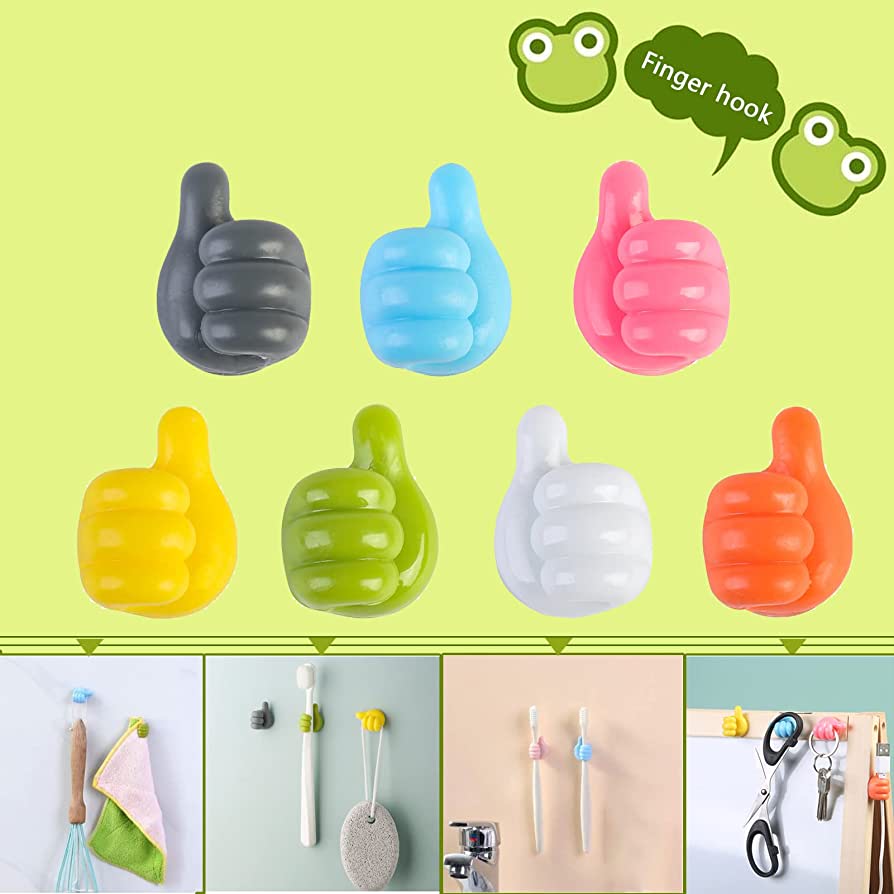 Self-Adhesive Wall Storage Combo: 3x Magic Mop Rack Organizers & 10x Multi-Use Thumb Key Hangers