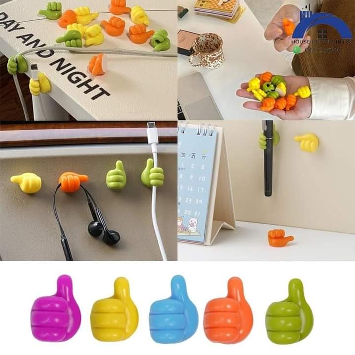 Self-Adhesive Wall Storage Combo: 3x Magic Mop Rack Organizers & 10x Multi-Use Thumb Key Hangers