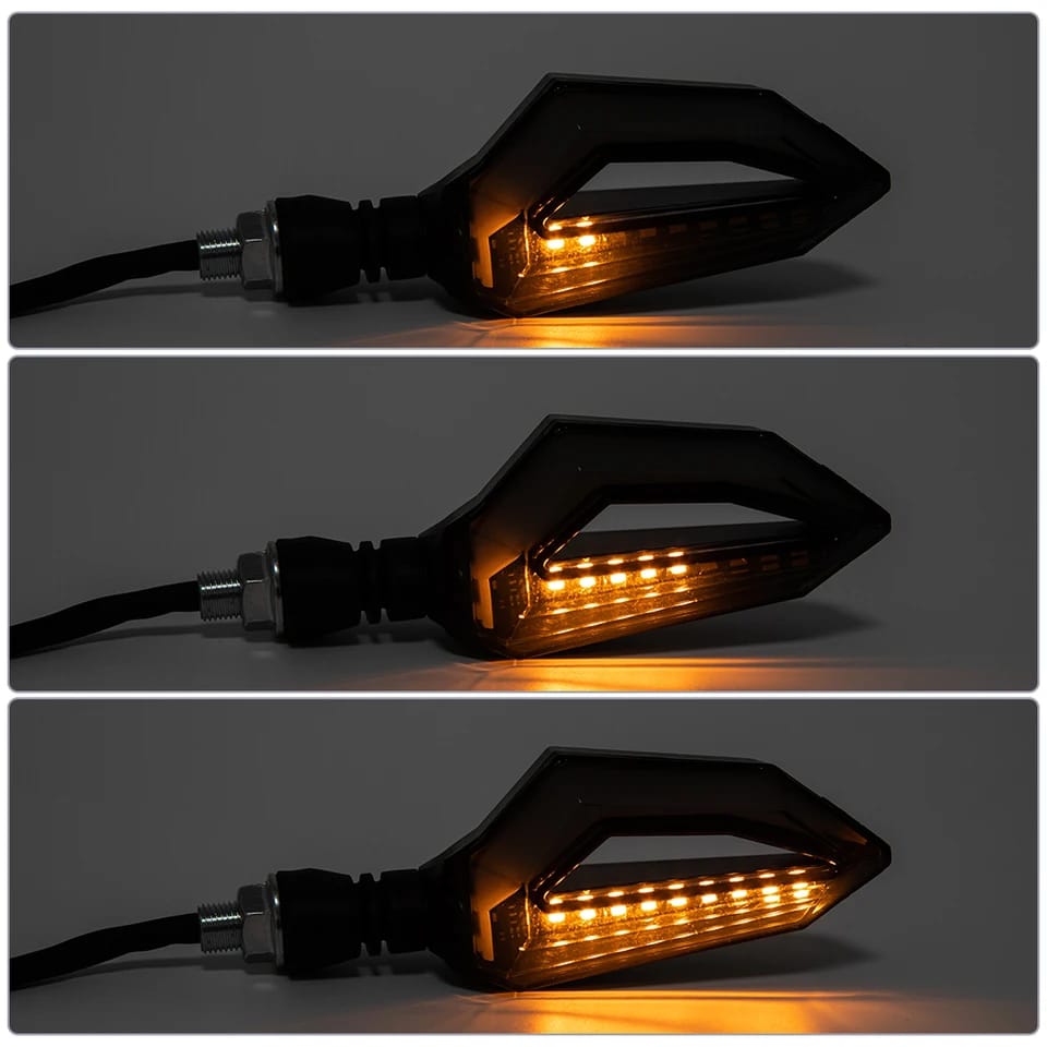 1 Pair motorcycle led turn signal indicator with parking drl light for all bikes 70cc and cg125 bike