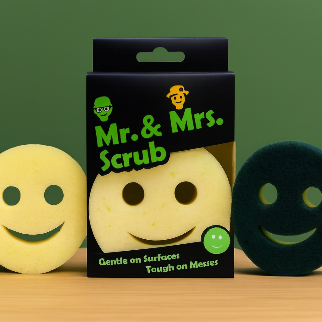 2-in-1 Cleaning Bundle: Multi-Surface Rust Remover & Smiley Scrub Sponge