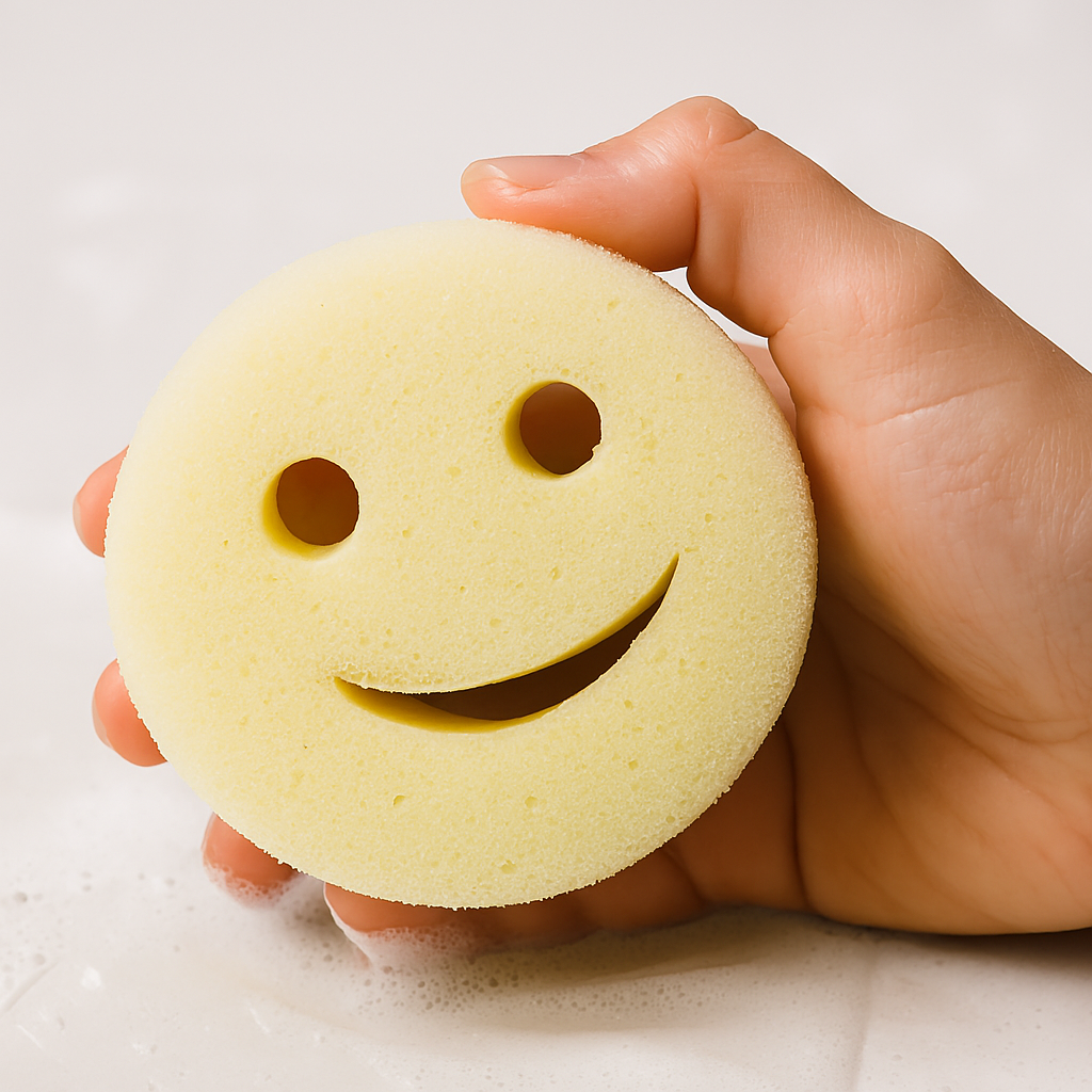 Pack of x3 - Smiley Face Scrub Sponge – Mr. & Mrs. Scrub