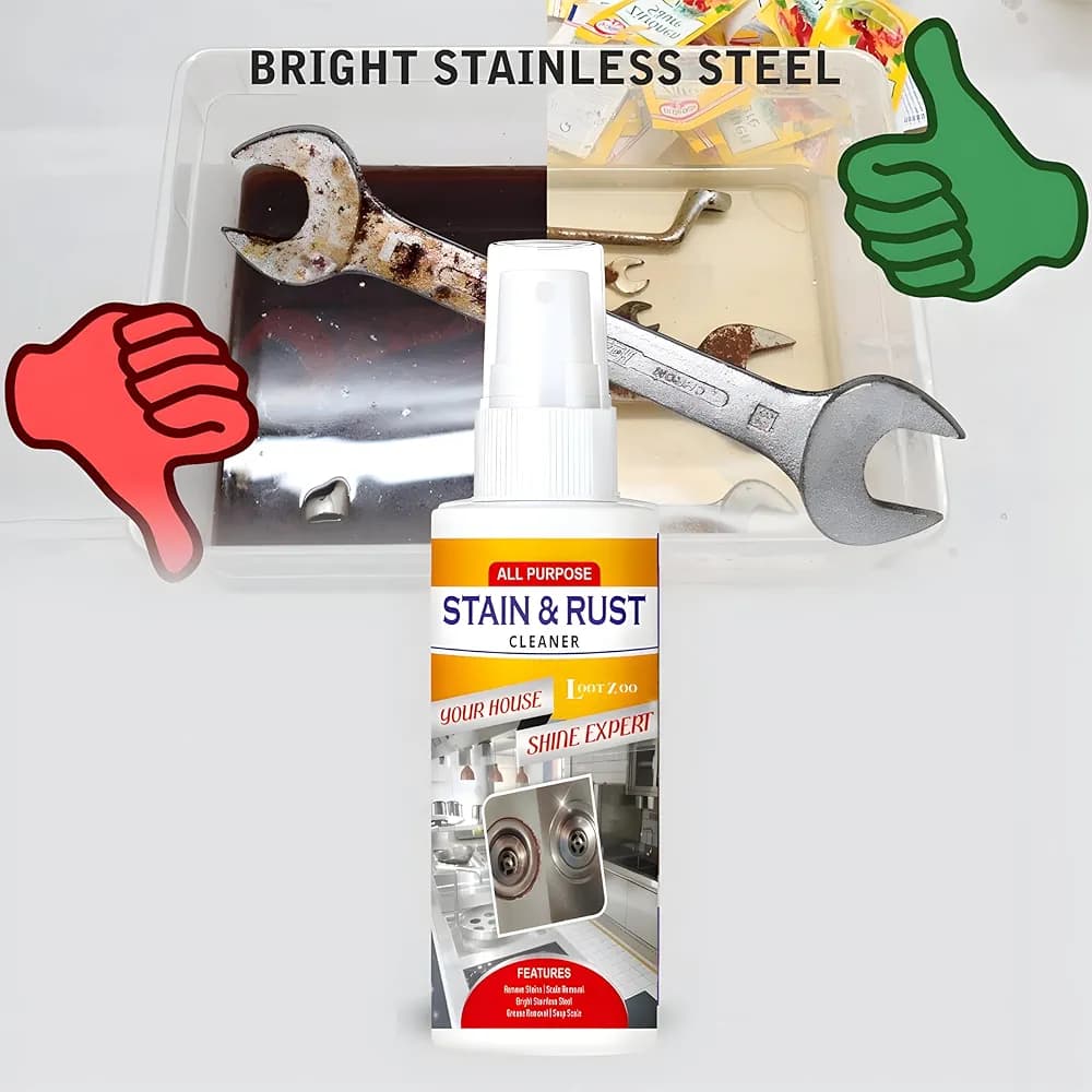 2-in-1 Cleaning Bundle: Multi-Surface Rust Remover & Smiley Scrub Sponge