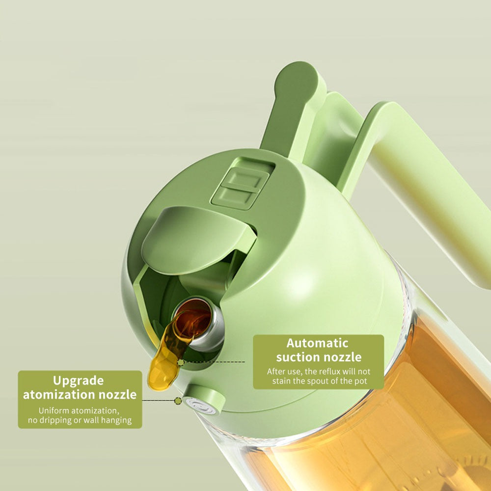 2-In-1 Oil Sprayer Bottle For Kitchen -  Designed For Cooking Oil Dispensing And Food Preparation Routine