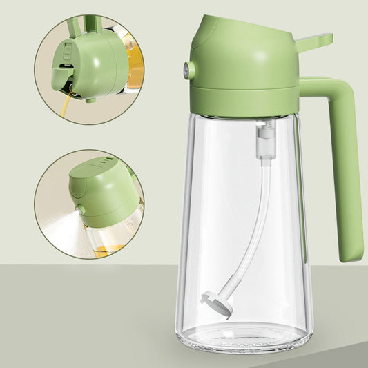 2-In-1 Oil Sprayer Bottle For Kitchen -  Designed For Cooking Oil Dispensing And Food Preparation Routine