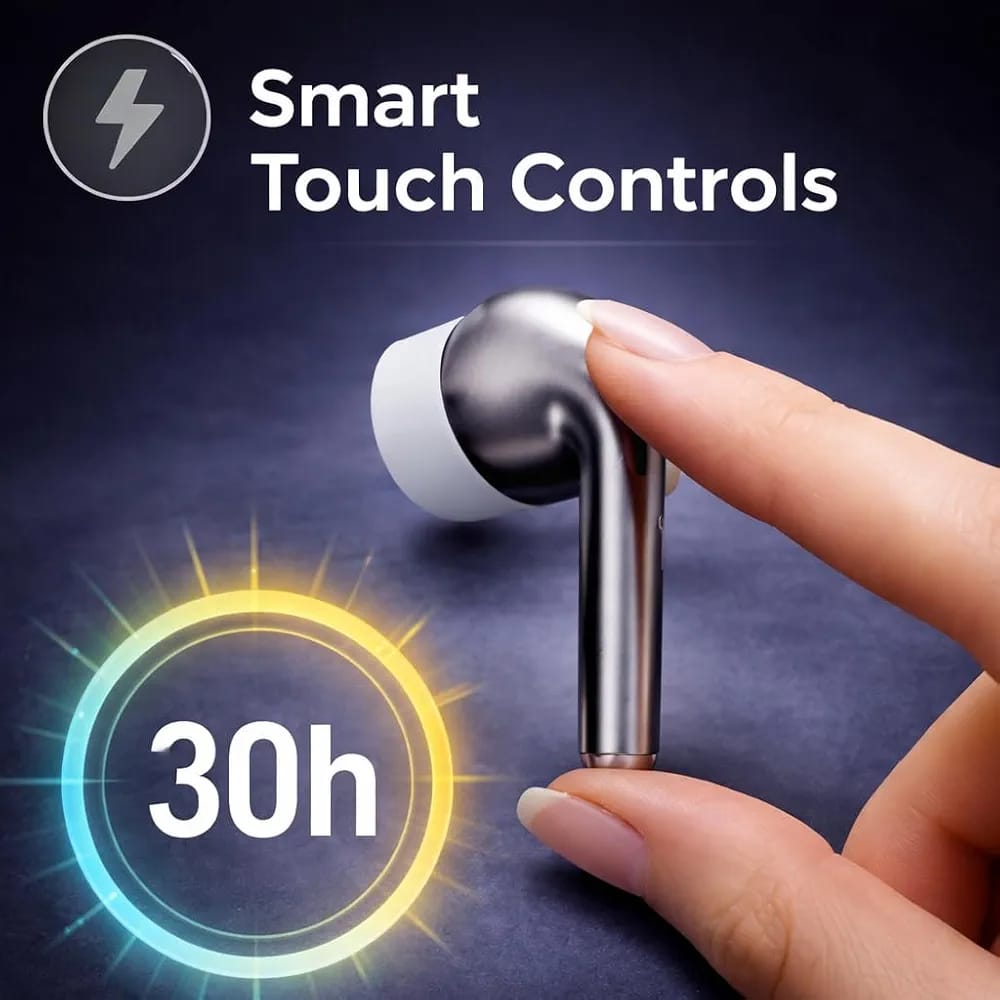 Buds Pro 10 Wireless Earbuds With ANC ENC Touch Controls Durable For Music Calls Gaming And Travel