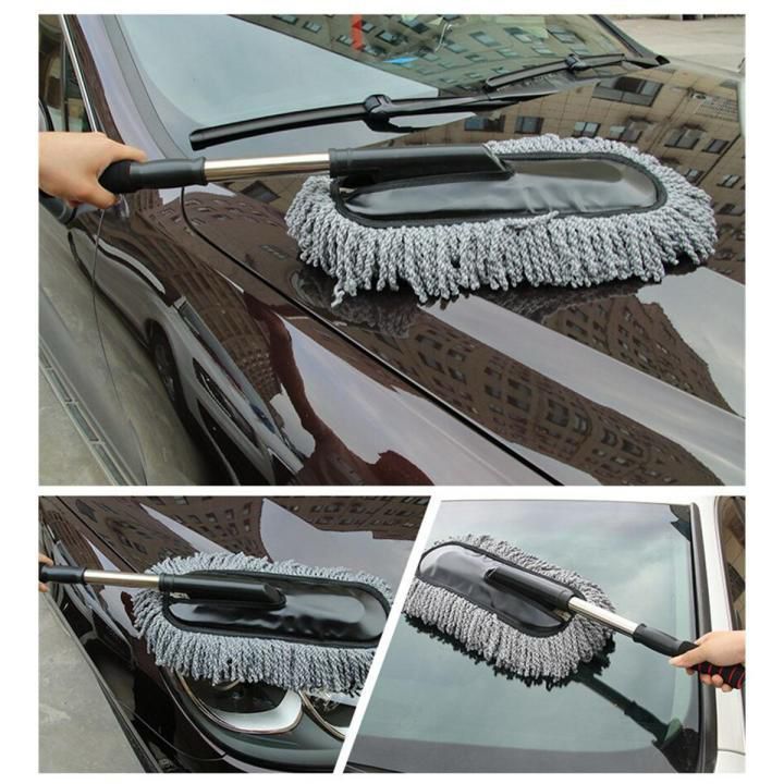 Extendable Car Duster Cleaning Mop Durable Lightweight Scratch Free Microfiber Practical Choice For Vehicle Cleaning