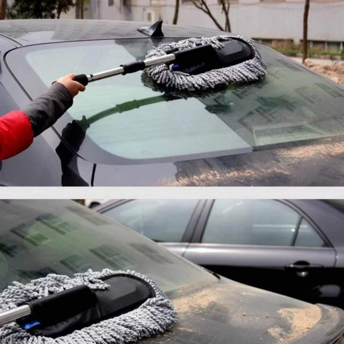 Extendable Car Duster Cleaning Mop Durable Lightweight Scratch Free Microfiber Practical Choice For Vehicle Cleaning
