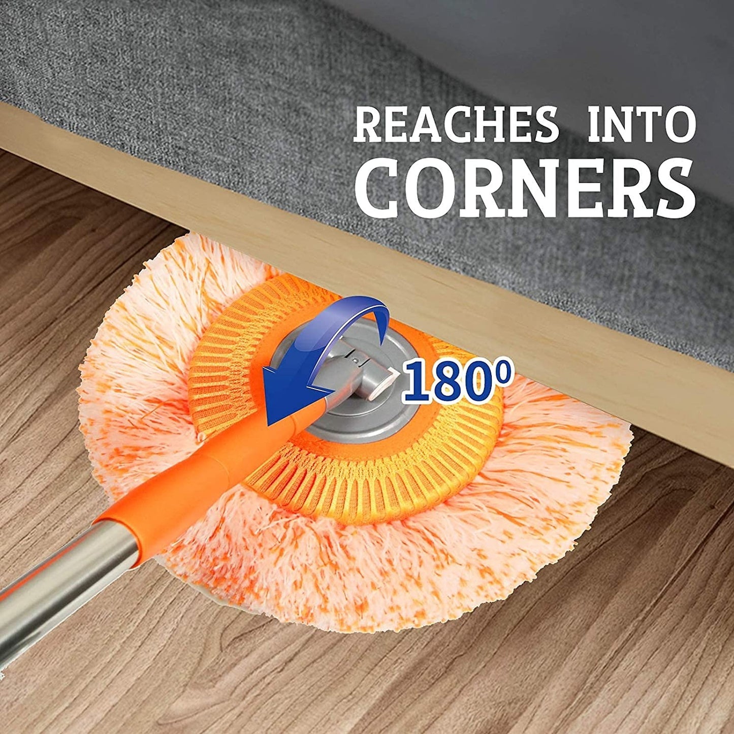 Extendable Telescopic Mop With Detachable Microfiber Cloth Head Durable Lightweight Adjustable Practical Choice For Efficient Home And Office Cleaning