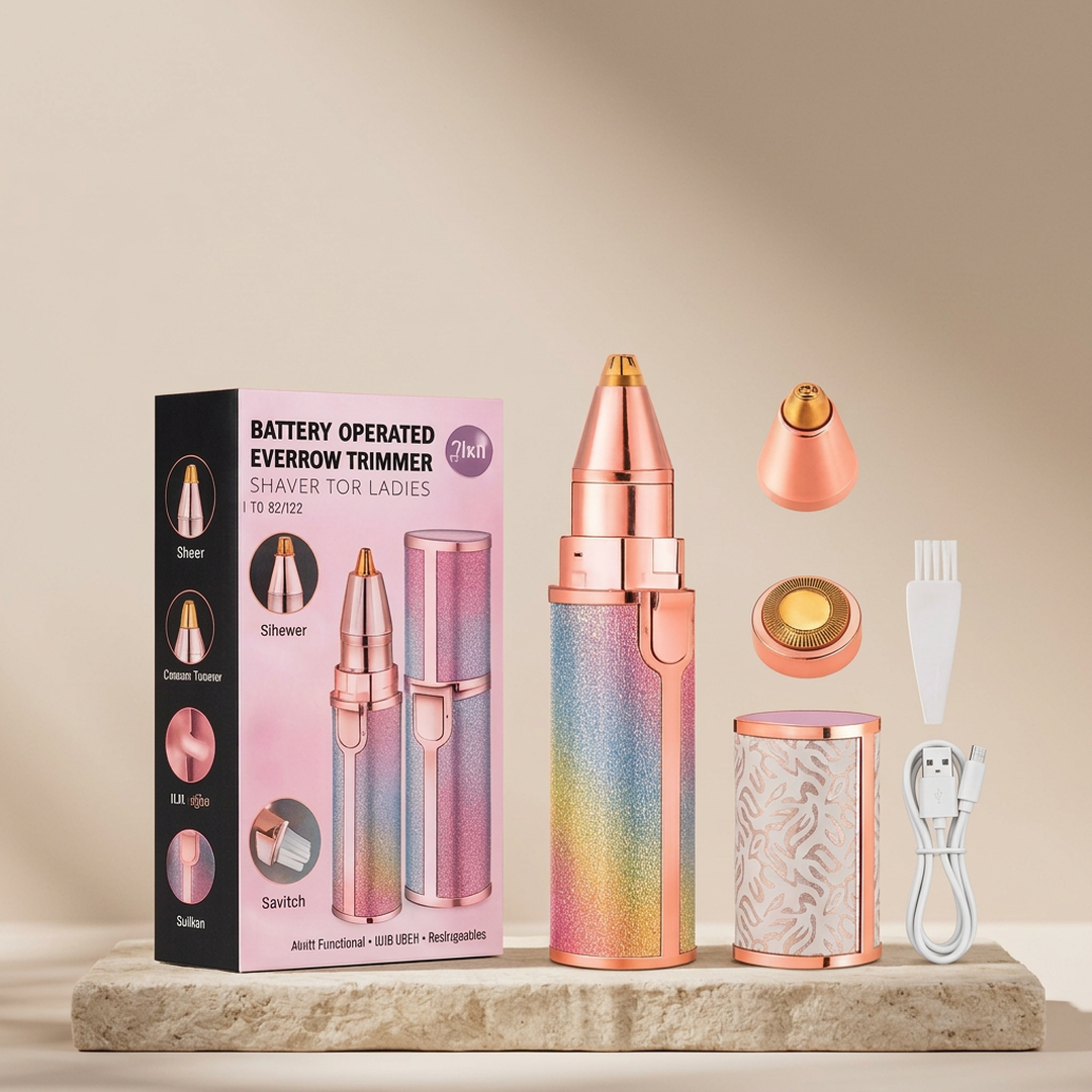 Flawless 2 In 1 Eyebrow Trimmer And Shaver - Designed For Hair Removal And Daily Beauty Routine