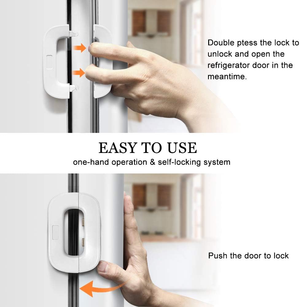Child Safety Refrigerator Lock (Pack of two)  -For Daily Home Security Routine