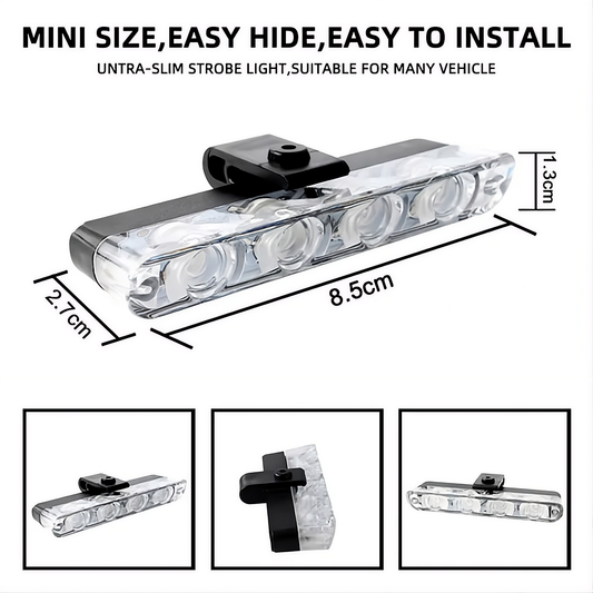 Remote Control Flasher For Bikes & Cars Car Grill Flasher 4 Pcs 16 leds