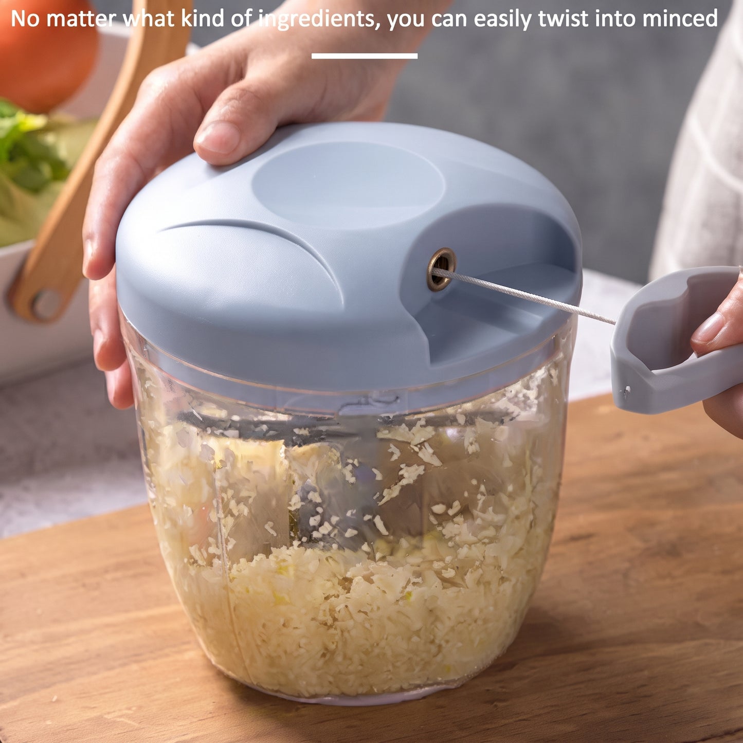 Manual Food Chopper – High Quality Kitchen Tool for Chopping Vegetables, Fruits, Herbs & Other Ingredients