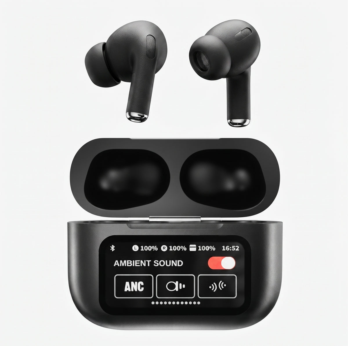 A9 Pro AirPods Pro – Wireless LCD Screen Earbuds -White & Black