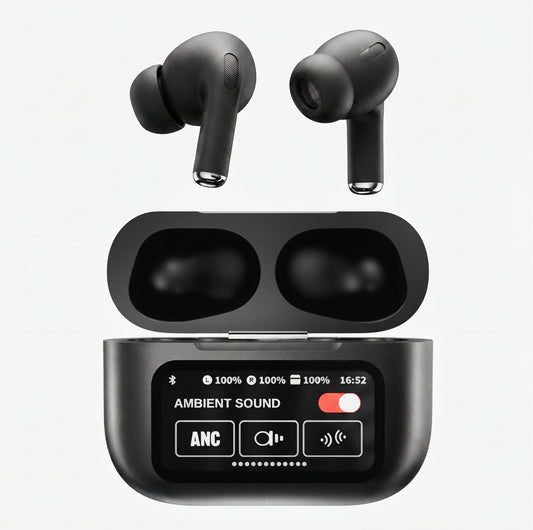A9 Pro AirPods Pro – Wireless LCD Screen Earbuds -White & Black