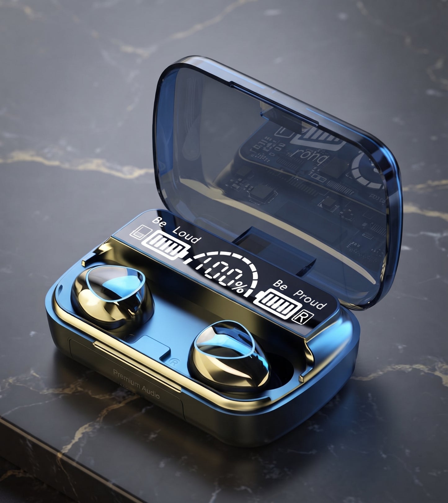 M10 TWS Wireless Bluetooth Earbuds with 9D Noise Reduction & Digital Display Charging Case