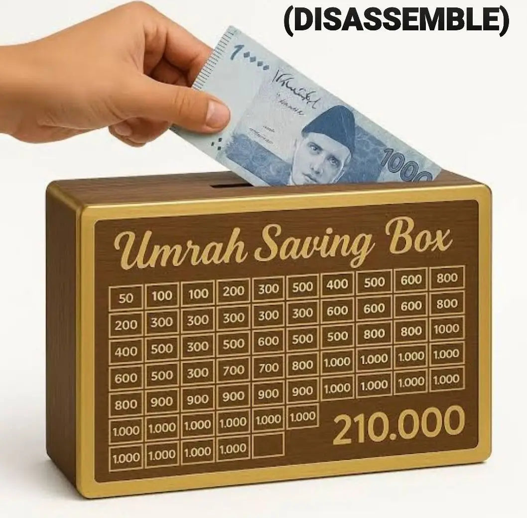 Umrah Saving Box - Best Quality  210,000 Umrah Saving Box