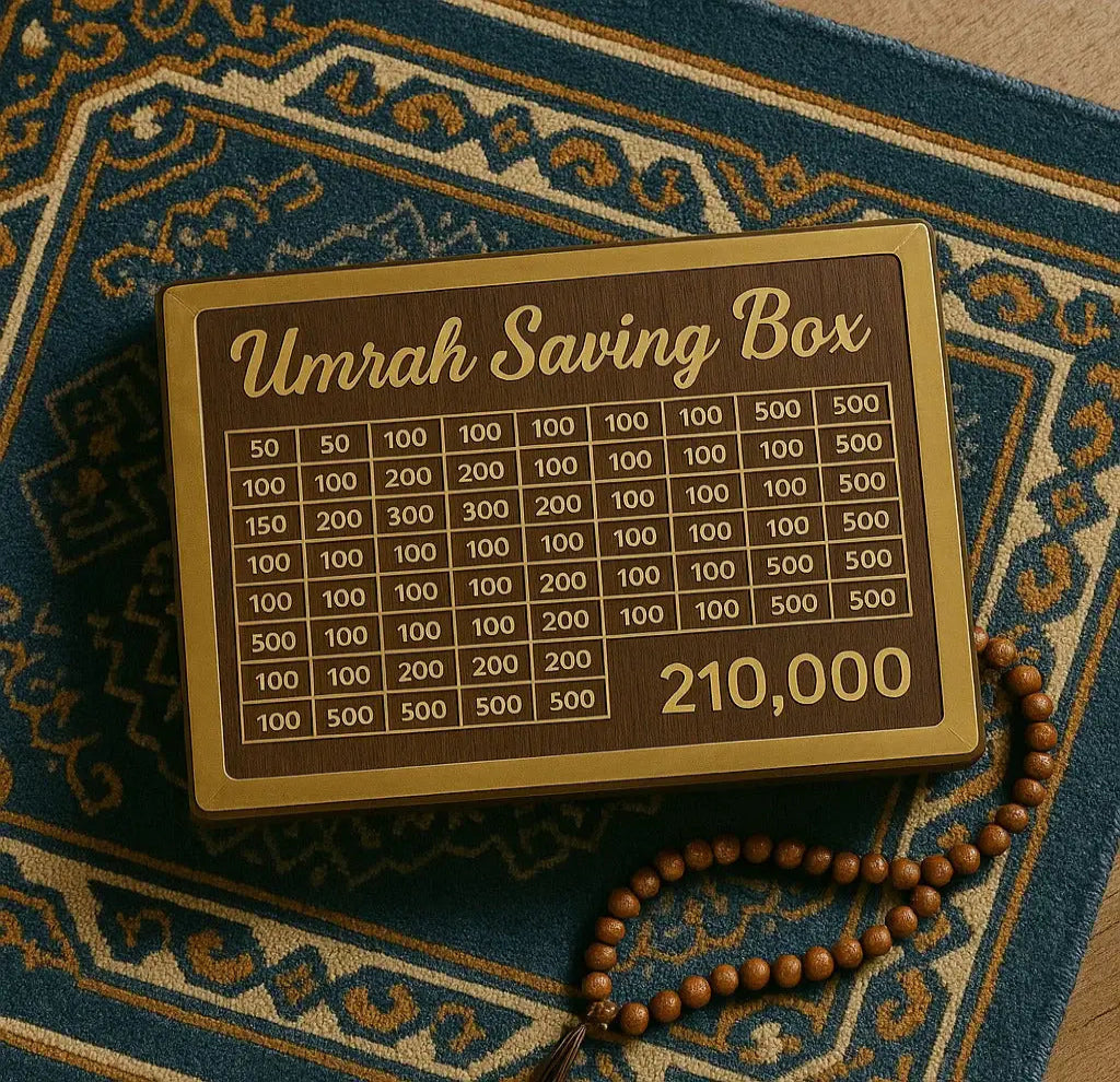 Umrah Saving Box - Best Quality  210,000 Umrah Saving Box