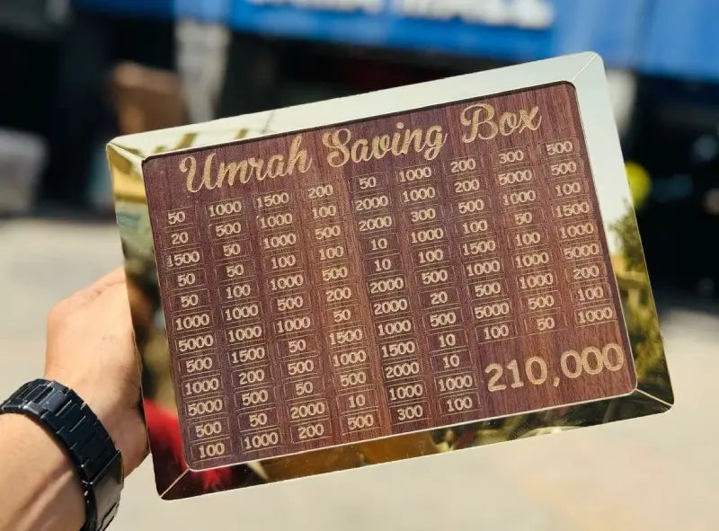 Umrah Saving Box - Best Quality  210,000 Umrah Saving Box