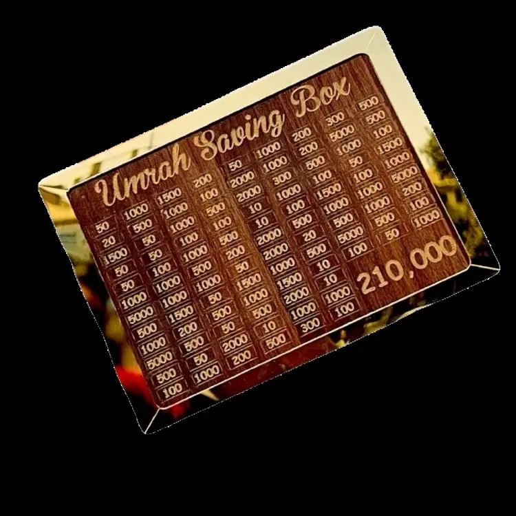 Umrah Saving Box - Best Quality  210,000 Umrah Saving Box